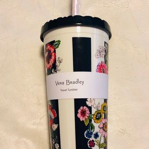 NWT Vera Bradley MIDNIGHT FLORAL STRIPE Tu…